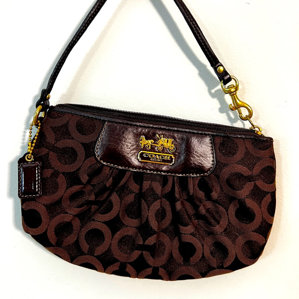 Coach mini bag #2- brown- logo